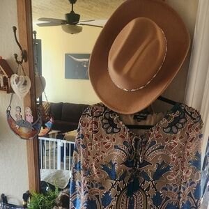 Whispers Paisley Blouse - Multicolor